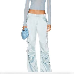 SER.O.YA
Lai Satin Cargo Pant light blue